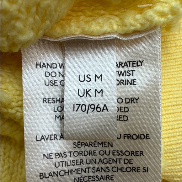 Free People Found My Friend Pullover Sunshine Yellow Crewneck Sweatshirt Sz M - Picture 10 of 12